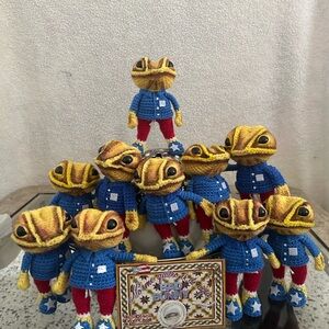 Crochet frog hand made